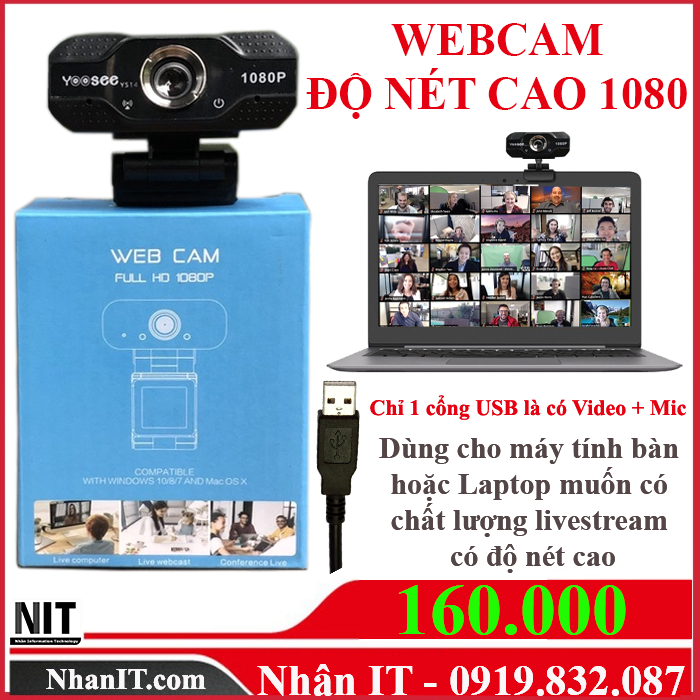 Webcam độ nét cao 1080p