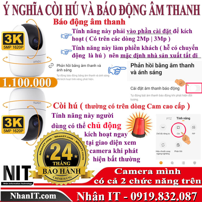 Chức năng dòng cam cao cấp