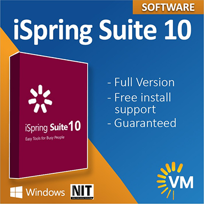 Phần mềm iSpring Suite 10 (64 bit) full tạo bài giảng e-Learning