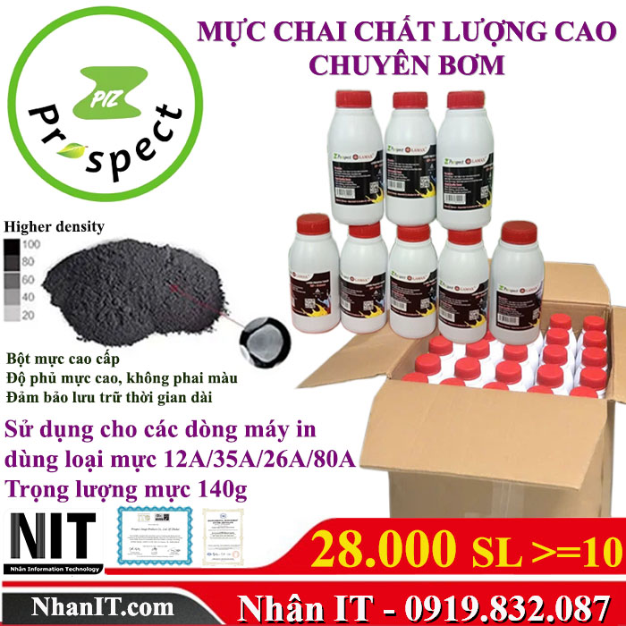 Mực bơm chất lượng cao